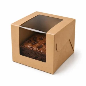 1pc Kraft Brownie Box - 5 piece