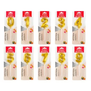 Metallic Golden Number Candle