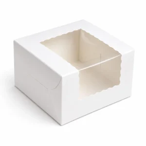1pc White Brownie Box - 5 piece