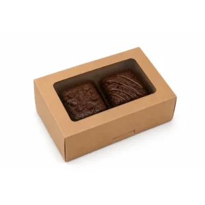 2pc Kraft Brownie Box - 5 piece