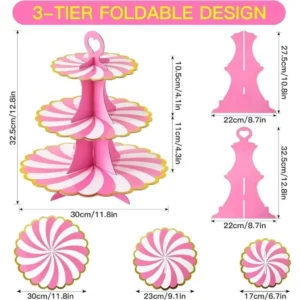 3 tier cupcake stand (3) 3 tier cupcake stand (3)