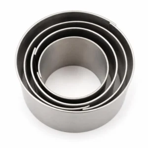 4pc Round Stainless Steel Cookie Cutter