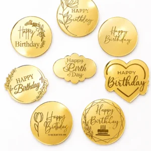 Acrylic Birthday Coin Toppers