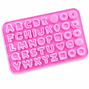 Alphabet Flower Silicone Mould