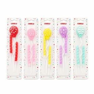 Balloon Shape Birthday Candles Set