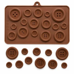 Button Design Silicone Chocolate / Fondant Mould