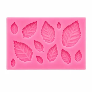 12 in 1 Rose Flower Leaf Fondant Silicone Mould