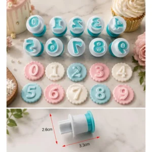 Fondant number plunger