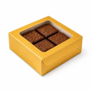 4pc Gold Brownie Box - 5 piece