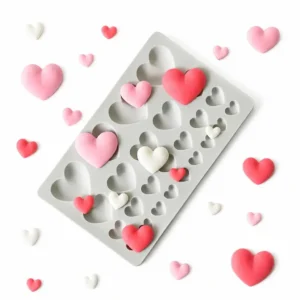 Small to Large Heart Silicone Chocolate / Fondant Mould
