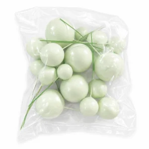 Pastel Green Faux Ball - 20pc Pack