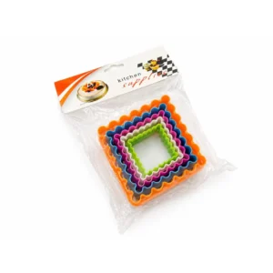5pc Plastic Square Cookie Cutter