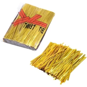 Twist Tie Chocolate Wrap - Gold