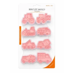 Construction Cookie Cutter | Construction Biscuit Mold 8pc Set
