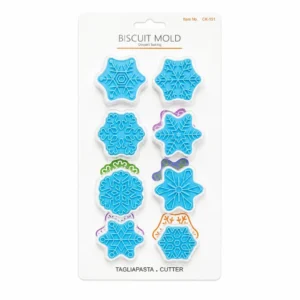 Frozen Theme Cookie Impression Cutter - 8pc Set