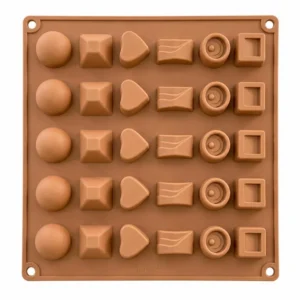 30 Cavity Silicone Chocolate Mould - 6 Different Shapes