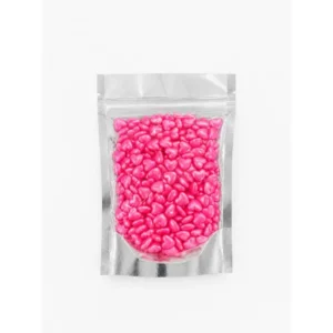 Heart Shaped Sugar Sprinkle Metallic Finish - Pink
