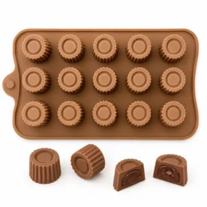 Cylindrical Shape Silicone Chocolate Mould