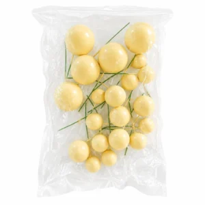 Cream Color Faux Ball - 20pc Pack