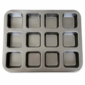 12pc Brownie Tray | Non stick Rectangle Brownie Tray