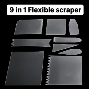 Transparent Plastic Scraper Set