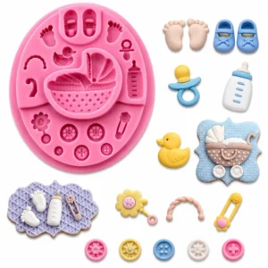 Baby Theme Silicone Fondant Mould
