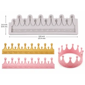 Crown Fondant Silicone Mould