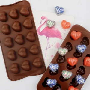 15 Cavities Heart Silicone Chocolate Candy Mold