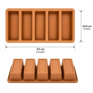4pc Bar Chocolate / Protein Bar Silicone Mould