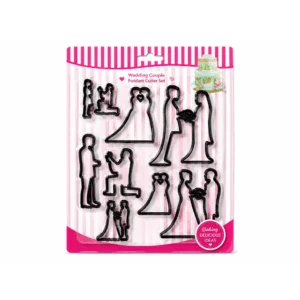 Wedding Couple Silhouette Cutter Set – 9 Pcs