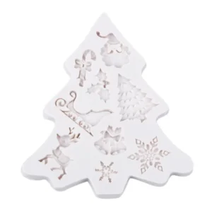 Christmas Fondant Silicone Mold | Christmas Tree Sledge Snowflake Reindeer