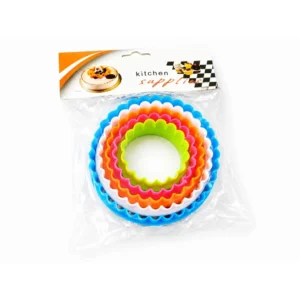 5pc Plastic Round Cookie Cutter
