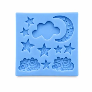 Moon & Star Fondant Silicone Mould