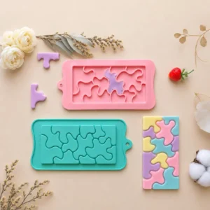 Groovy Puzzles Bar Shape Silicone Chocolate Mold