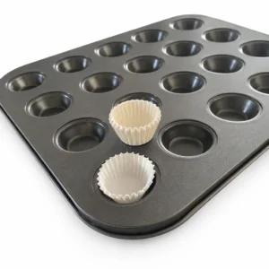 24pc Nonstick Coin Cupcake Tray with 50 Liners