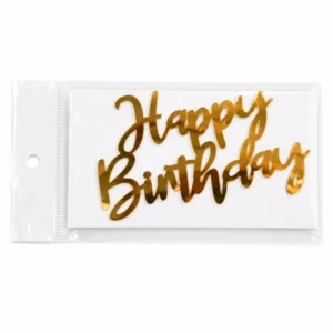 Happy Birthday Acrylic Cutout Topper - Design 6