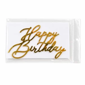 Happy Birthday Acrylic Cutout Topper - Design 2