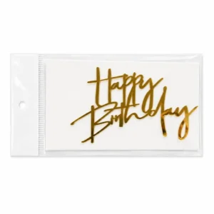 Happy Birthday Acrylic Cutout Topper - Design 3