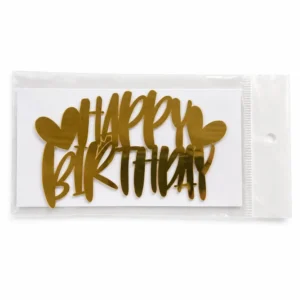 Happy Birthday Acrylic Cutout Topper - Design 5