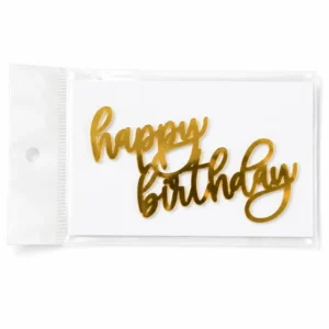 Happy Birthday Acrylic Cutout Topper - Design 1