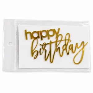 Happy Birthday Acrylic Cutout Topper - Design 12