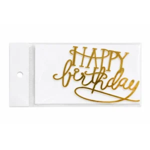 Happy Birthday Acrylic Cutout Topper - Design 10
