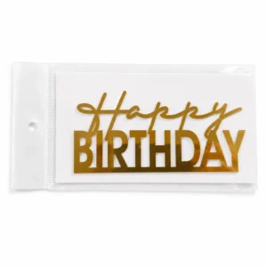 Happy Birthday Acrylic Cutout Topper - Design 9