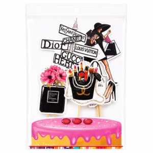Girl Luxury Theme Cake Topper