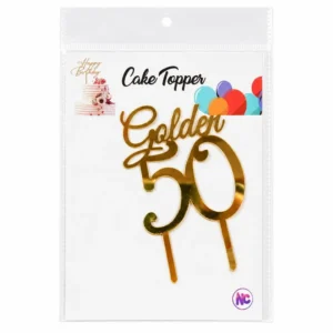50th Birthday Acrylic Topper Design 3