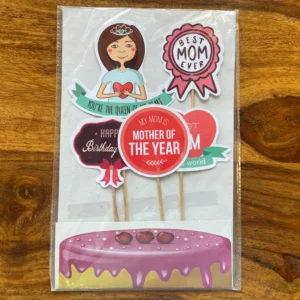 Mother Birthday Theme Cake Toppers