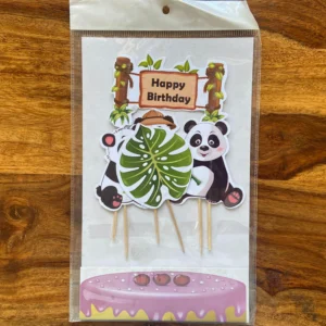 Panda Theme Cake Toppers