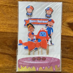 Blippi Theme Cake Toppers