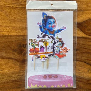 Krishna Janamashtami Theme Cake Toppers