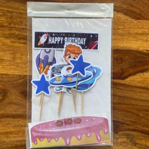 Astronaut Theme Cake Toppers